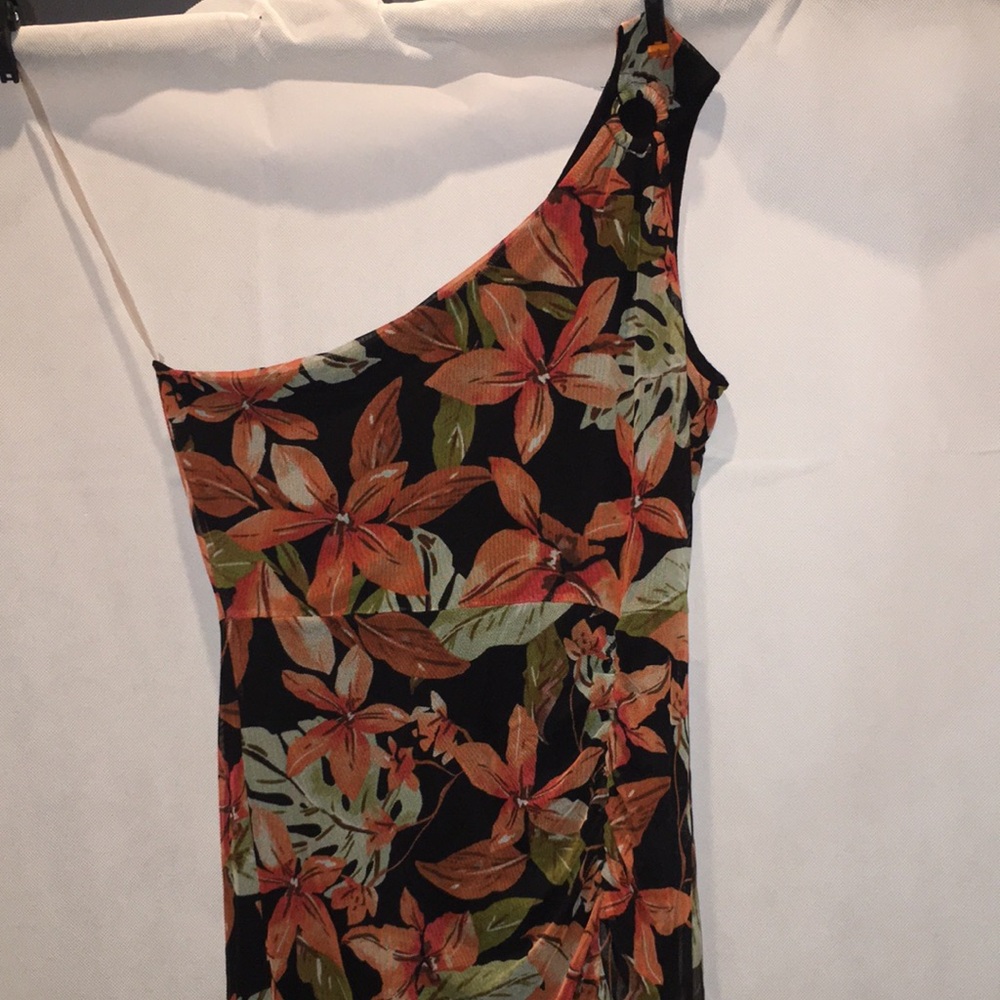 Velvet Torch Los Angeles Asymetrical One Shoulder Mini Dress | Size L